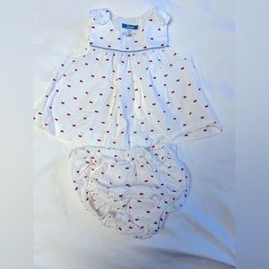 Jacadi Baby Girl Dress with embroidered dragonflies